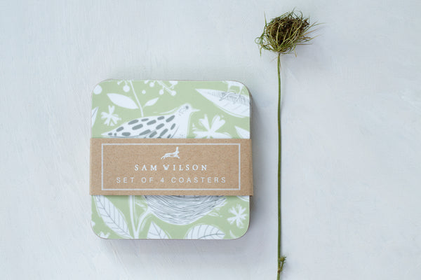 Sam Wilson Hedgerow Coasters - Set of 4