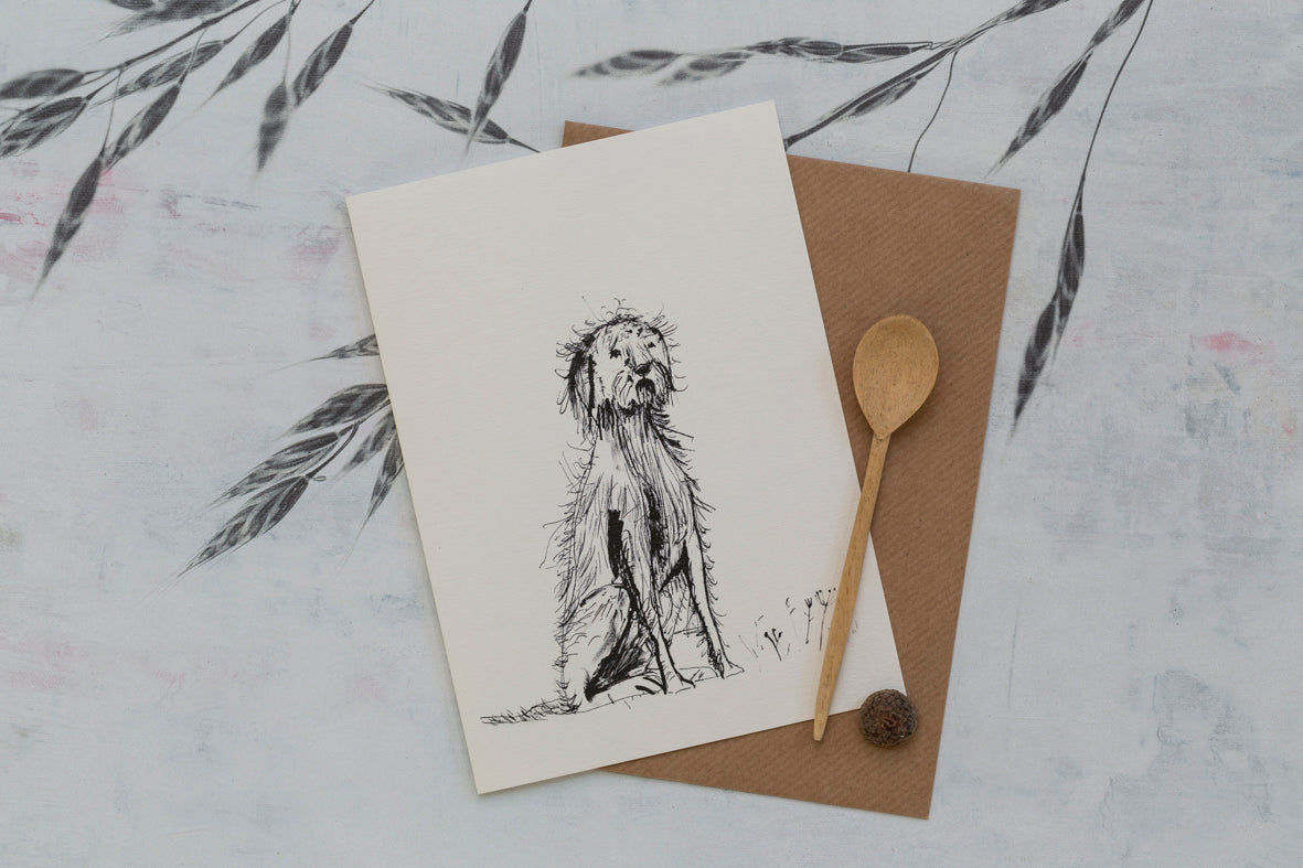 Sam Wilson Shaggy Dog Greetings Card