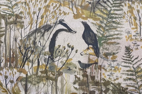 Sam Wilson Badger & Crow Linen Fabric