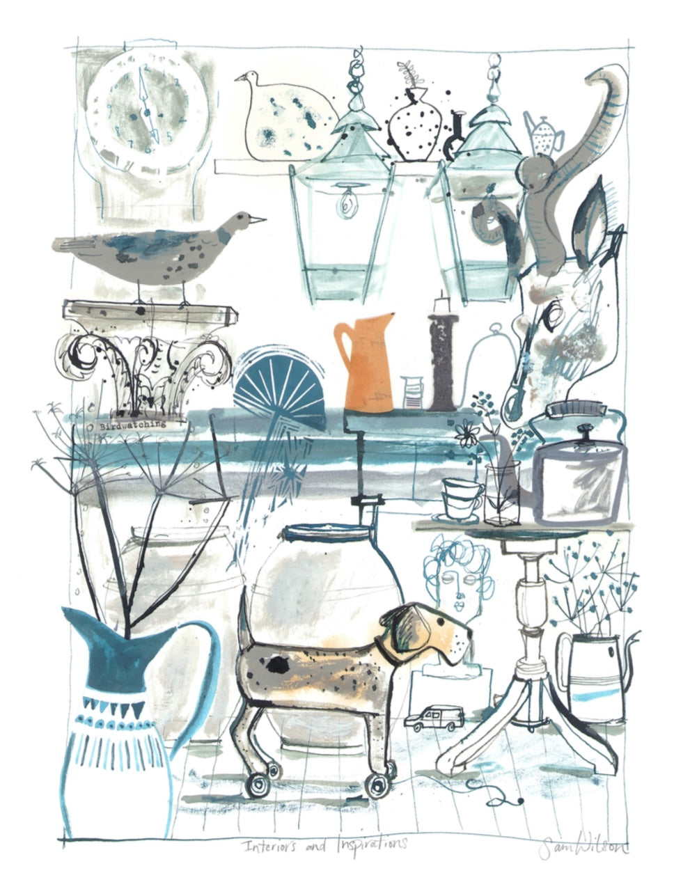 Sam Wilson Interiors and Inspirations Print - Unframed