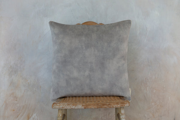 Sam Wilson Marble Velvet with Natural Linen back Cushion