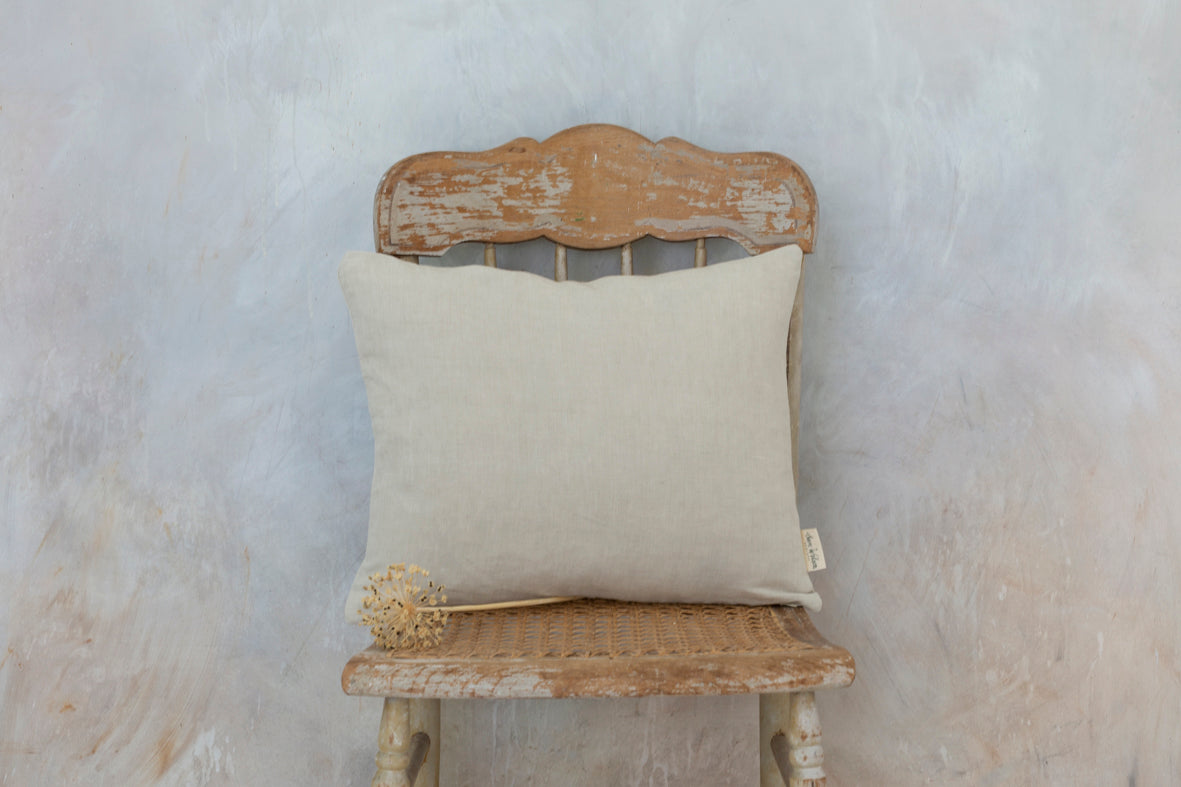 Sam Wilson Stucco Fine Linen Rectangle Cushion