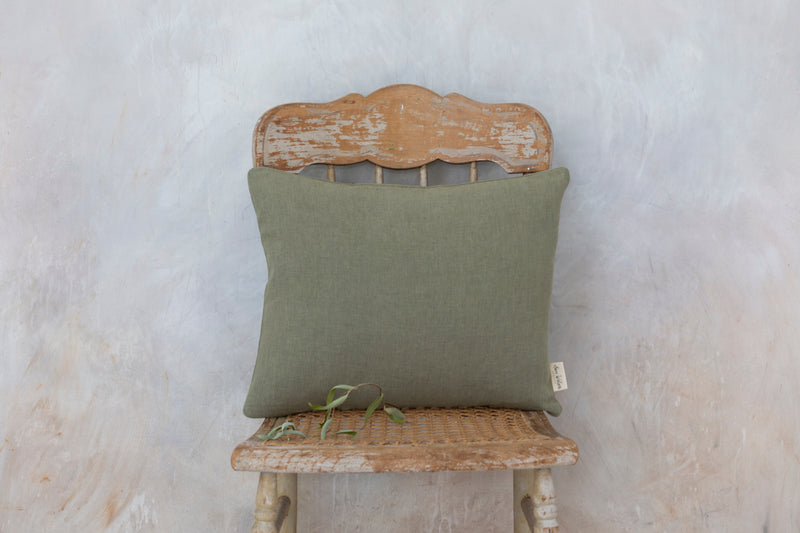 Sam Wilson Bayleaf Fine Linen Rectangle Cushion