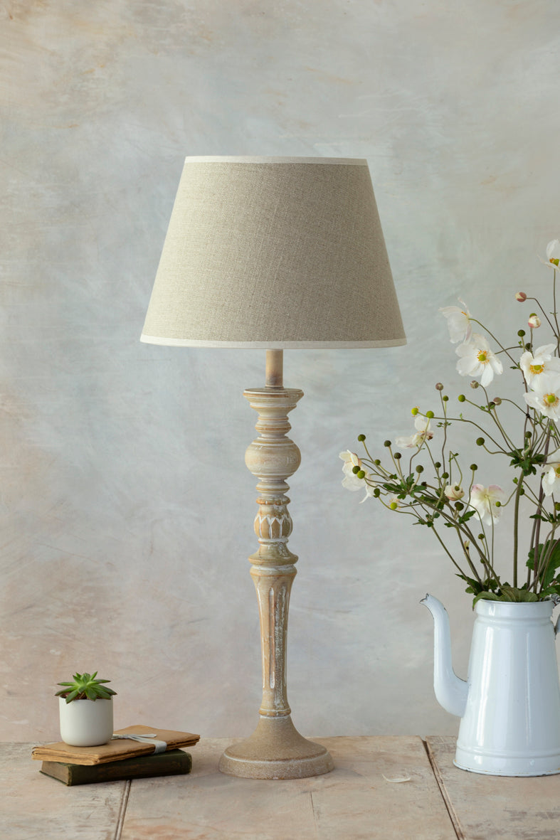 Natural Linen - Retro Lampshade