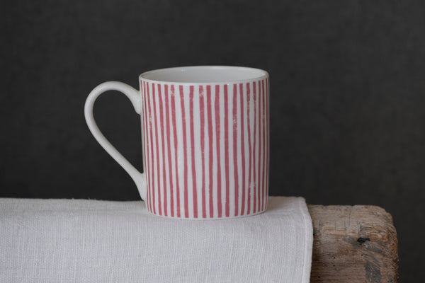 Sam Wilson Pink Striped Large Mug