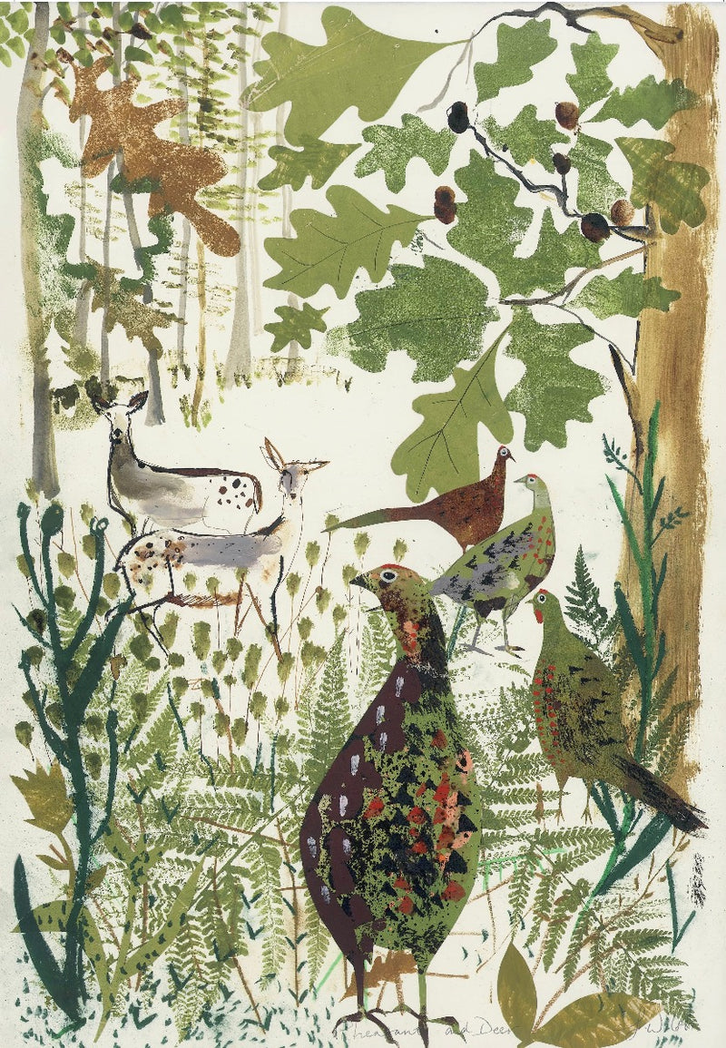 Sam Wilson Pheasant & Deer Print