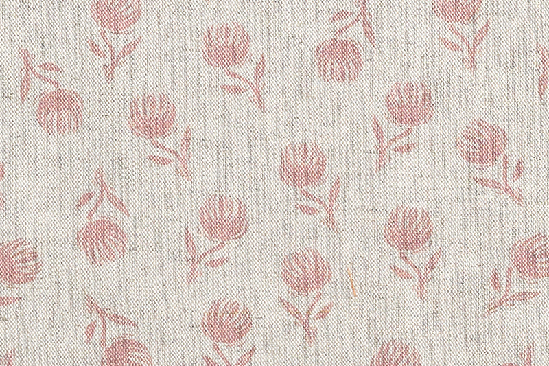 Sam Wilson Pink Clover Linen Fabric