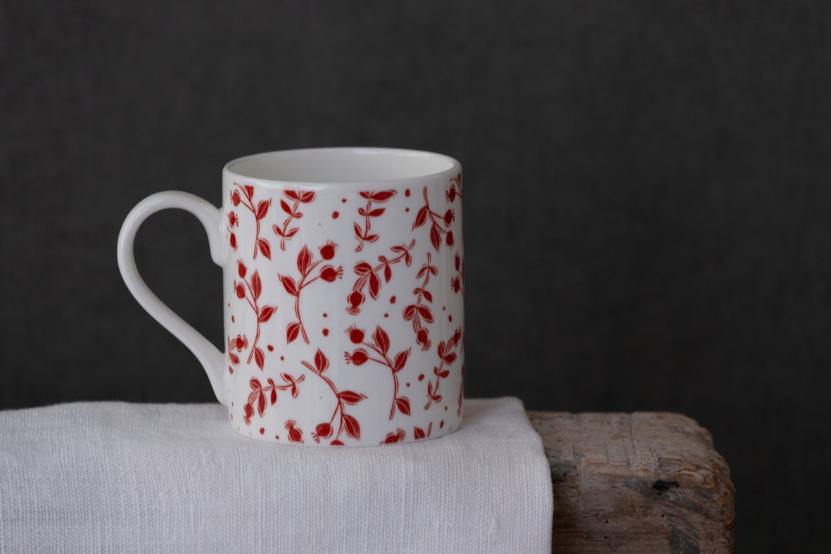 Rosehip White Mug