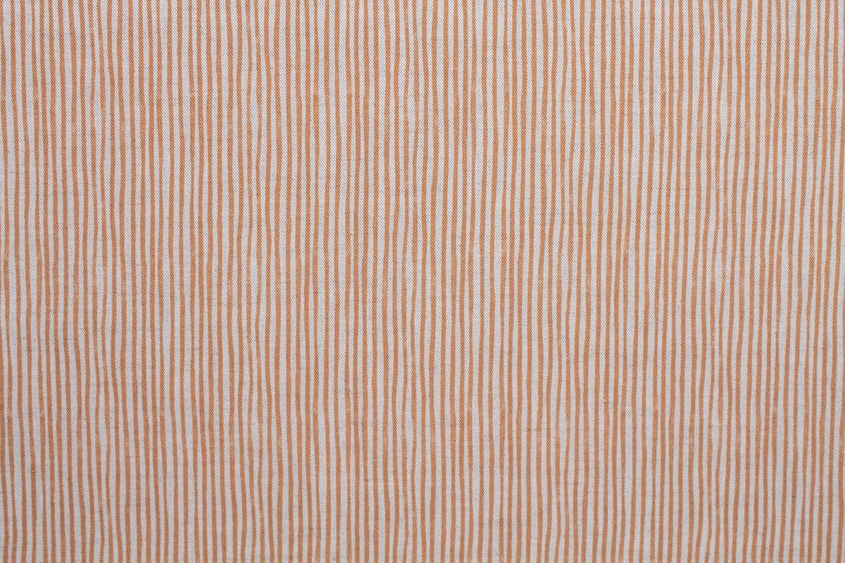 Sam Wilson Stripe - Copper Linen Fabric