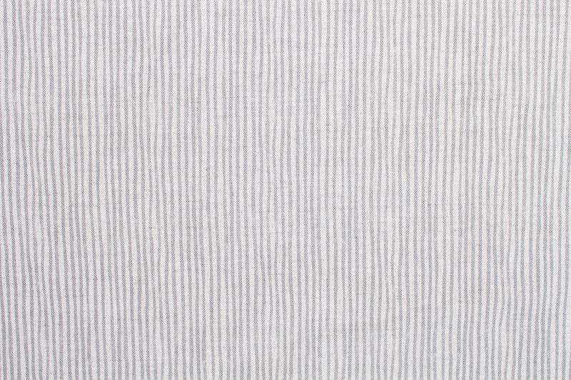 Sam Wilson Stripe - Soft Grey Linen Fabric