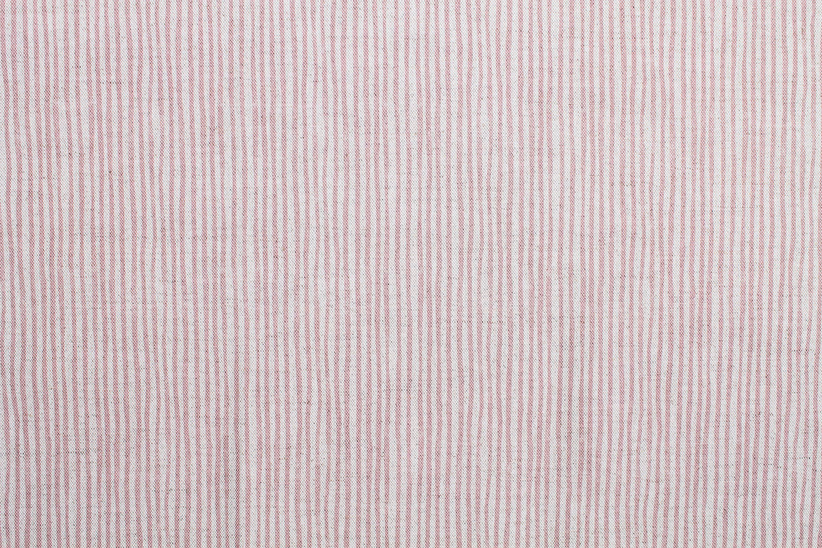 Sam Wilson Stripe - Pink Linen Fabric