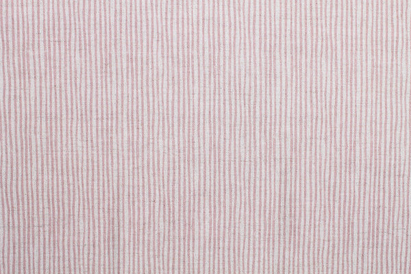 Sam Wilson Stripe - Dusty Pink Linen Fabric