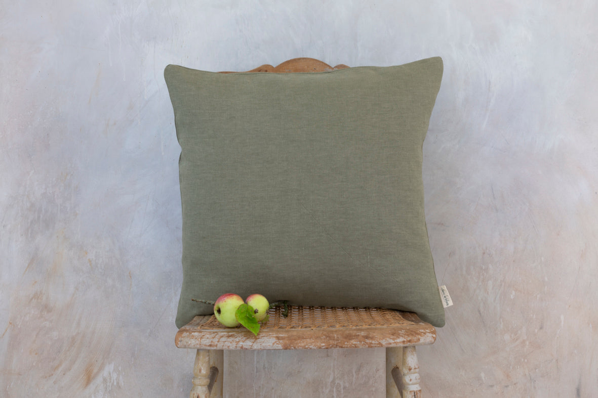 Sam Wilson Bayleaf Fine Linen Square Cushion