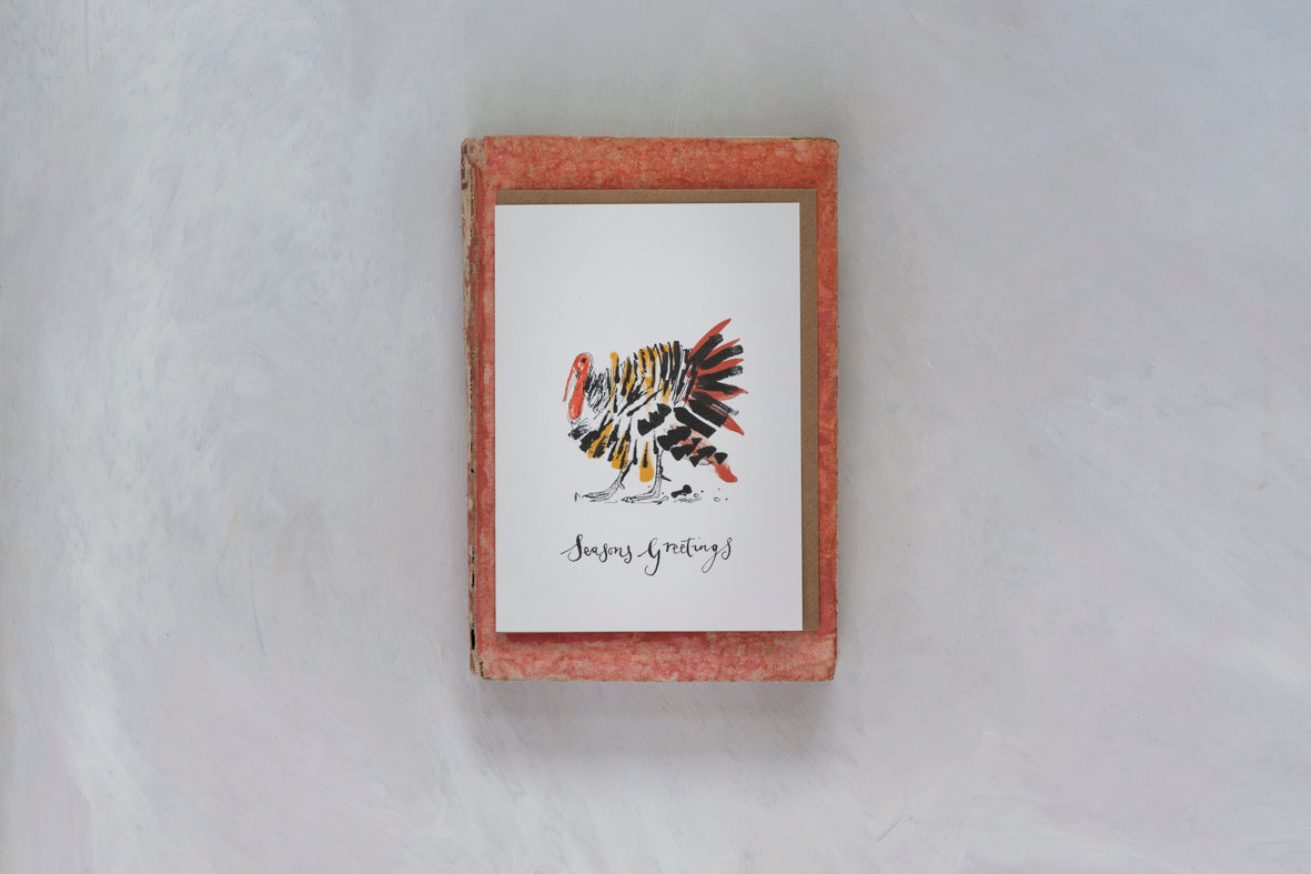 Sam Wilson Turkey Christmas Card