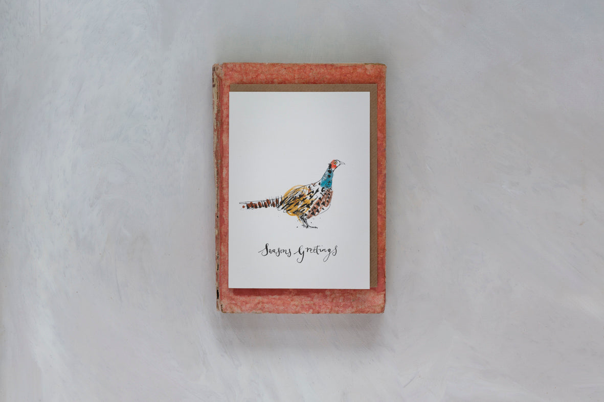 Sam Wilson Wild Pheasant Christmas Card
